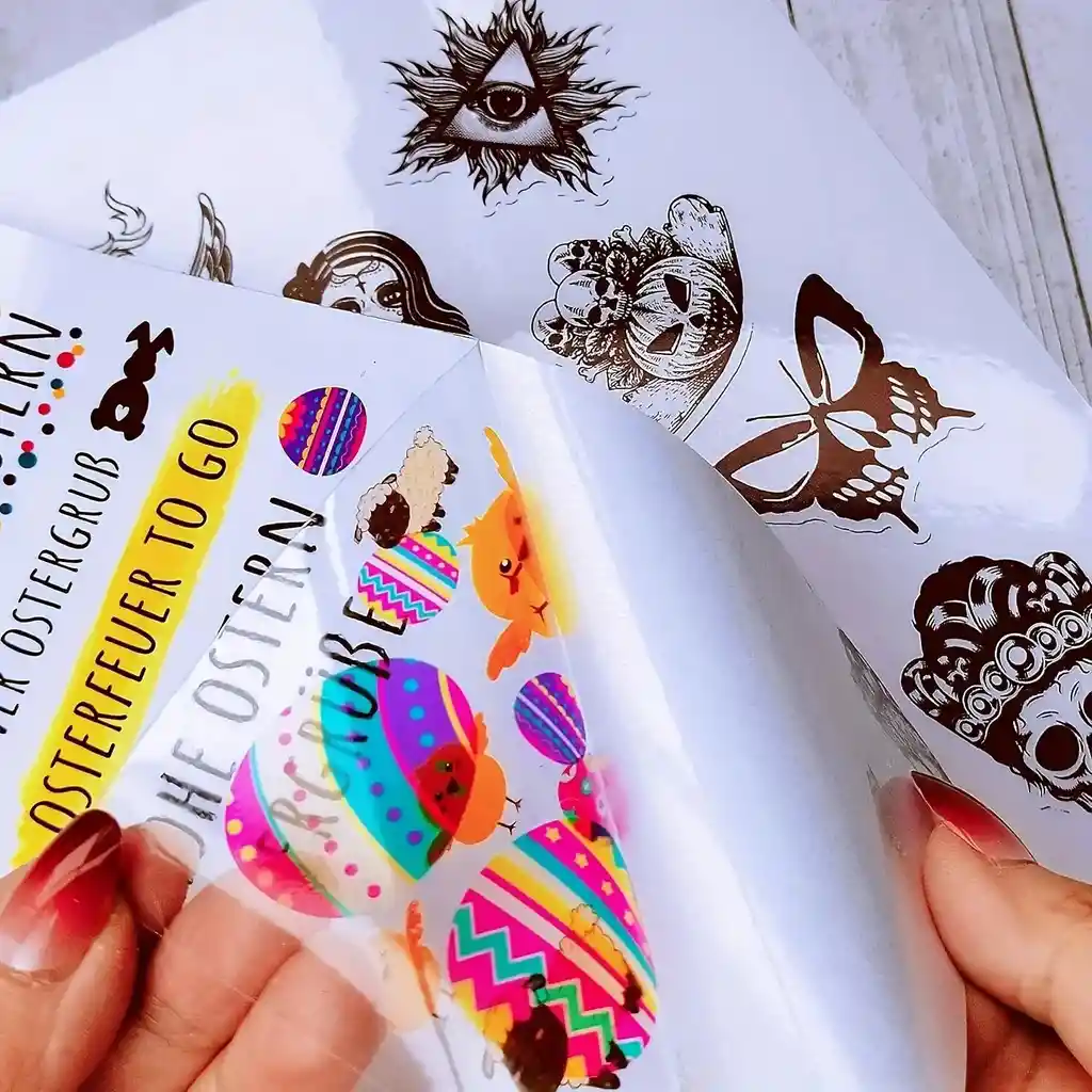 Papel Carta Adhesivo Transparente Para Impresión En Inkjet