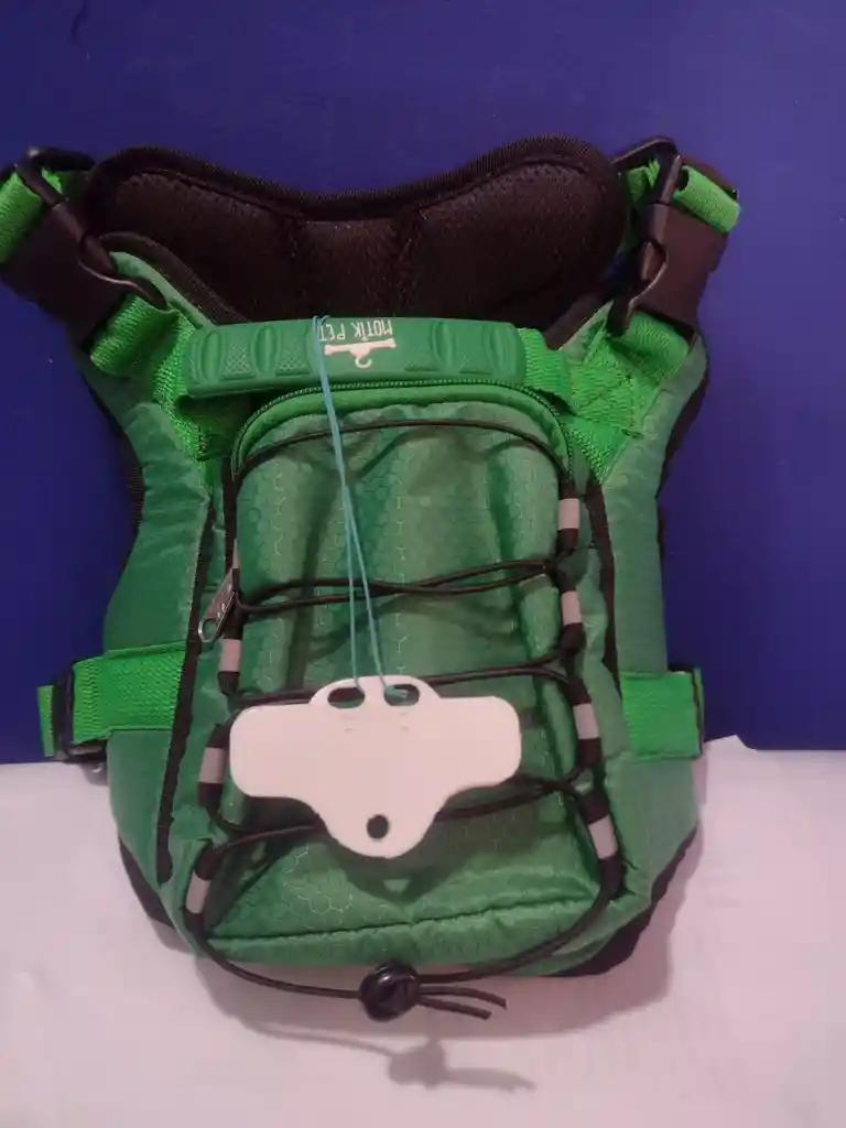 Arnes/ Pechera Tactica Con Bolsillo Para Perros Talla M Color Verde