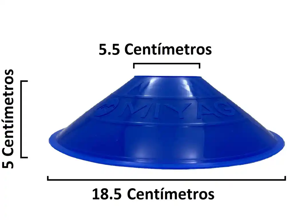 Set Platillos Training Miyagi X10 Polietileno - Mk3azu/ Azul