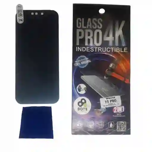 Vidrio Protector Glass 4k Indistructible Iphone 15 Pro