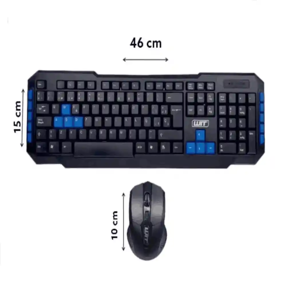 Teclado Y Mouse Inalámbrico Gamer Wit - 1000 Dpi