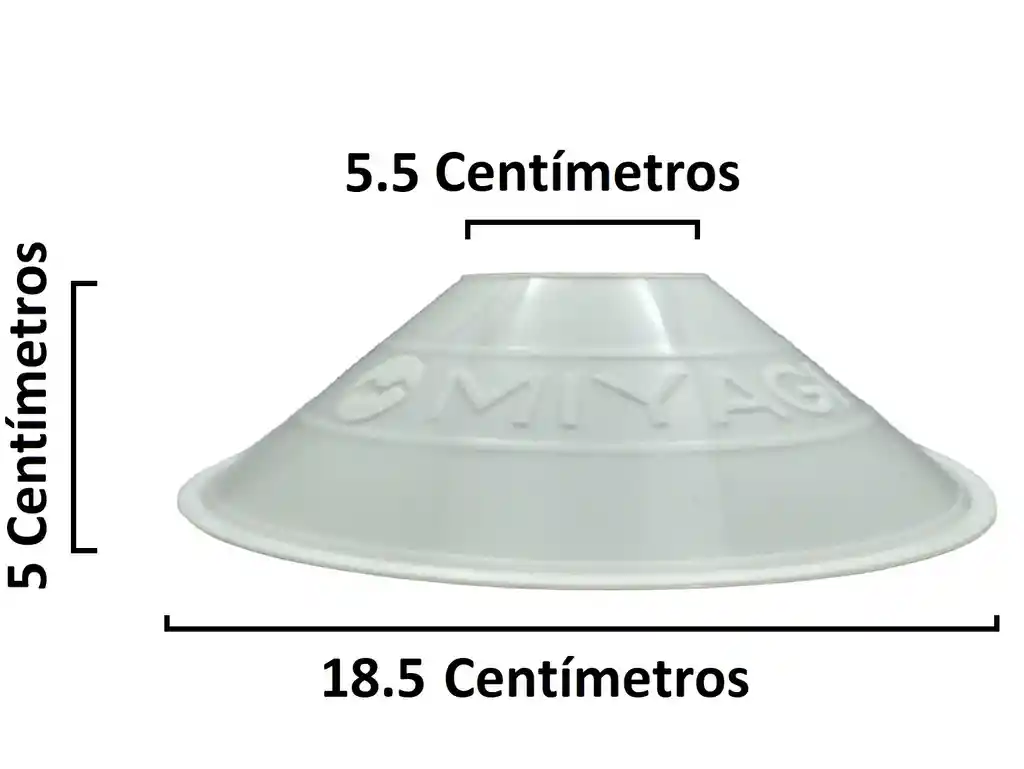 Set Platillos Training Miyagi X10 Polietileno - Mk3bla/ Blanco