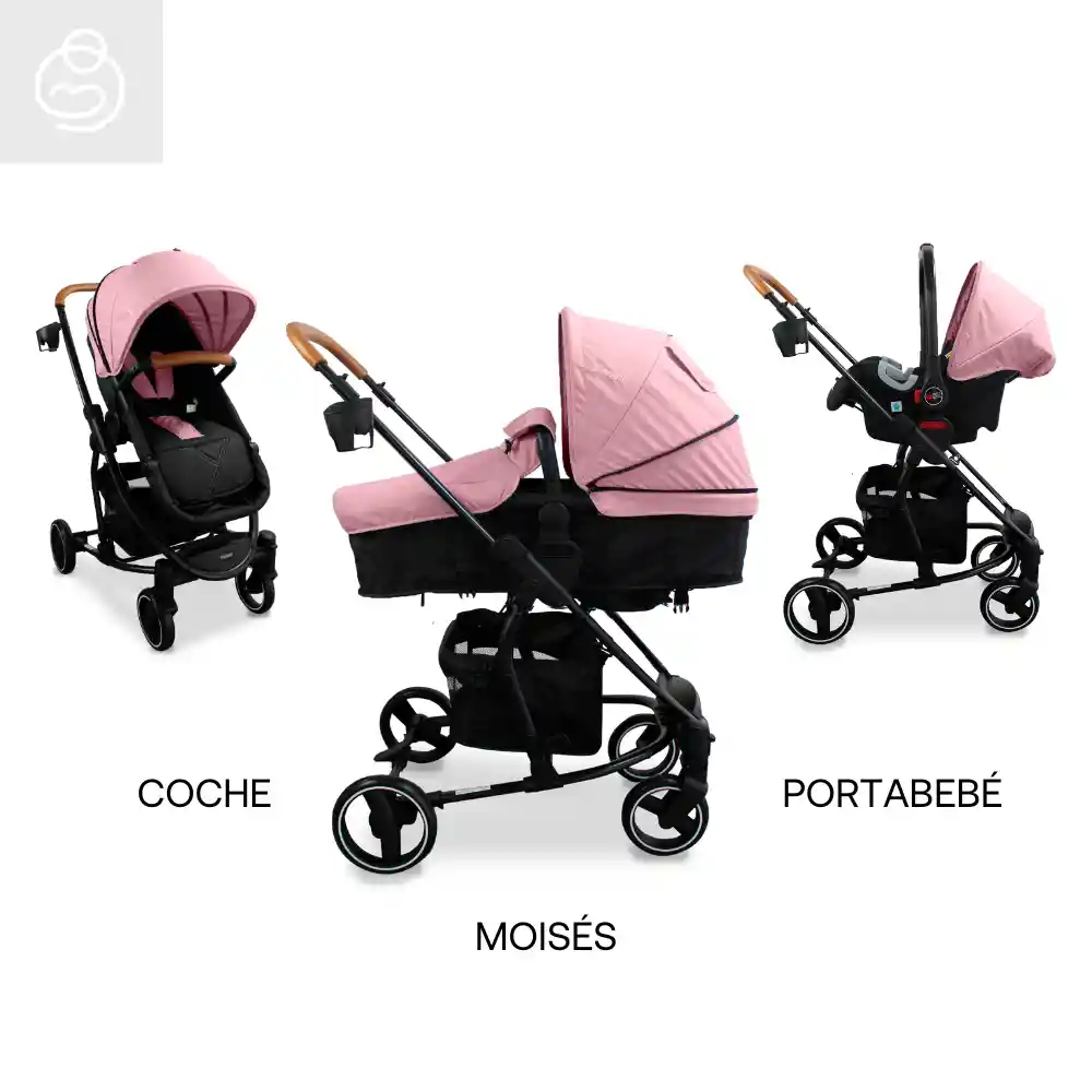 Coche Travel System Prima Pink