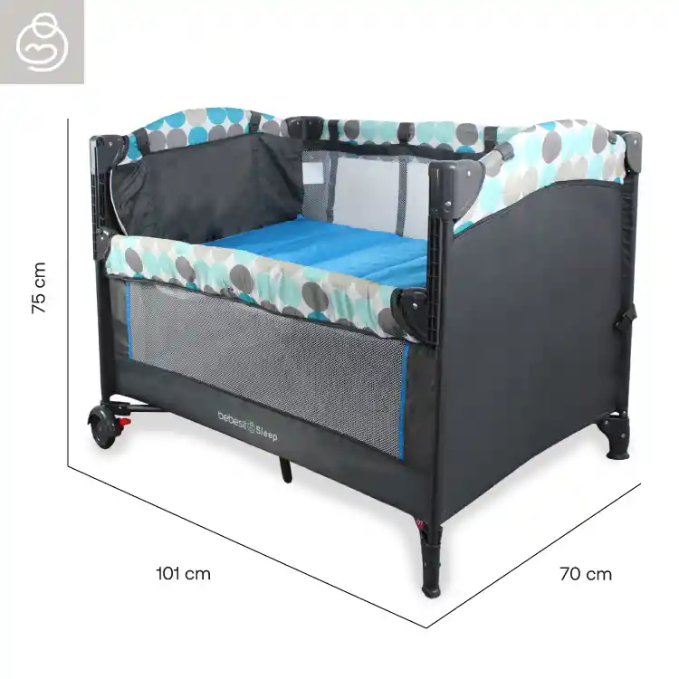 Cuna Corral Baby Colecho Sleep Blue Online