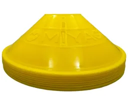 Set Platillos Training Miyagi X10 Polietileno - Mk3ama/ Amarillo