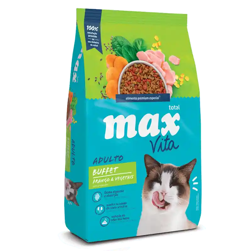 Max Vita Gato Adulto Buffet Pollo Y Vegetales X 3 Kg