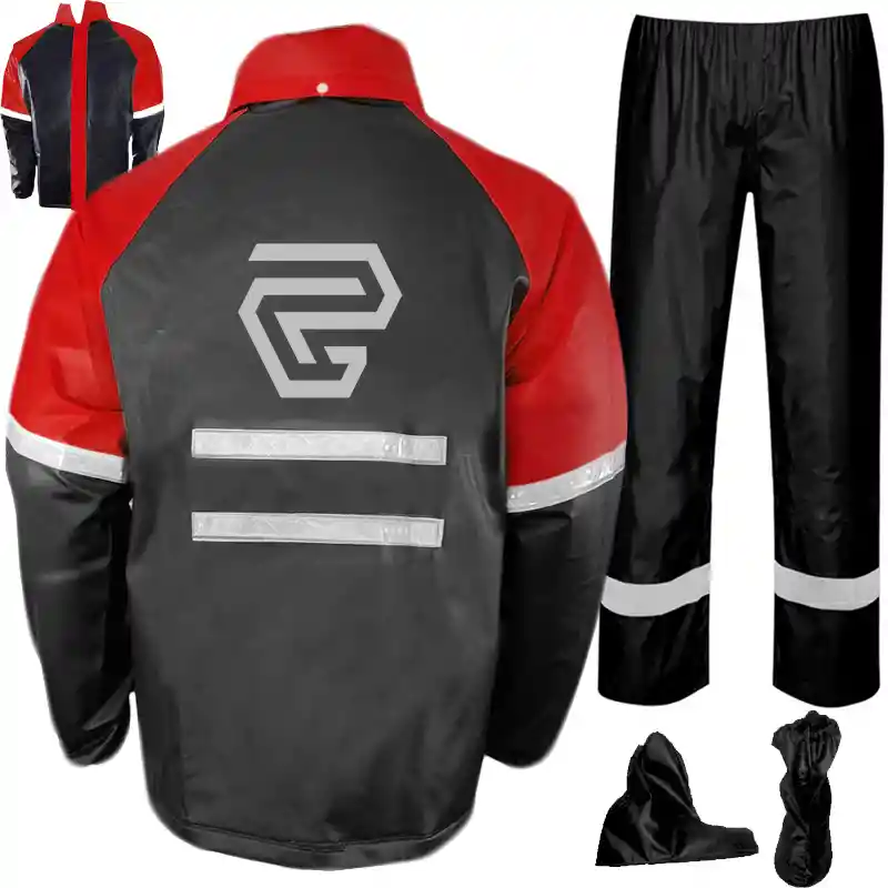 Impermeable Moto Traje Rino Pvc Alto Calibre