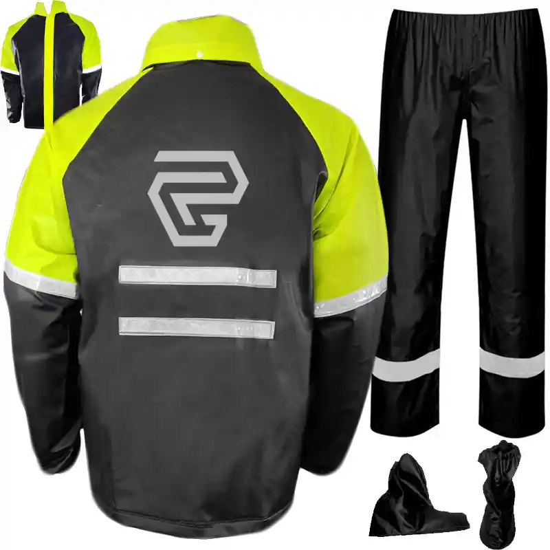 Impermeable Moto Traje Rino Pvc Alto Calibre