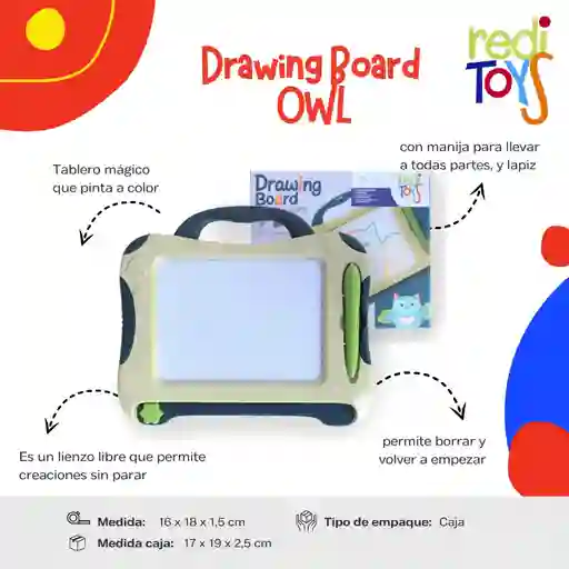 Tablero Drawing Board Owl