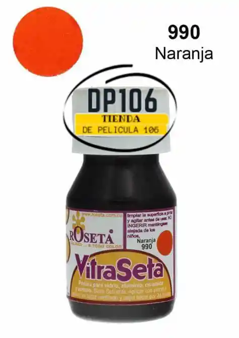 Vitraseta Naranja Roseta X 1 Und