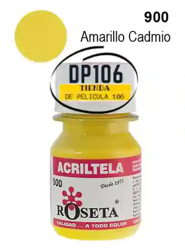 Acriltela Amarillo Roseta X 1 Und Acritela