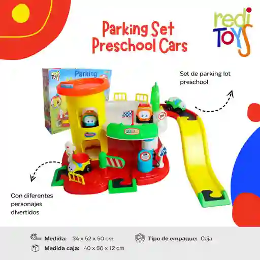 Parking Set Preschool Cars