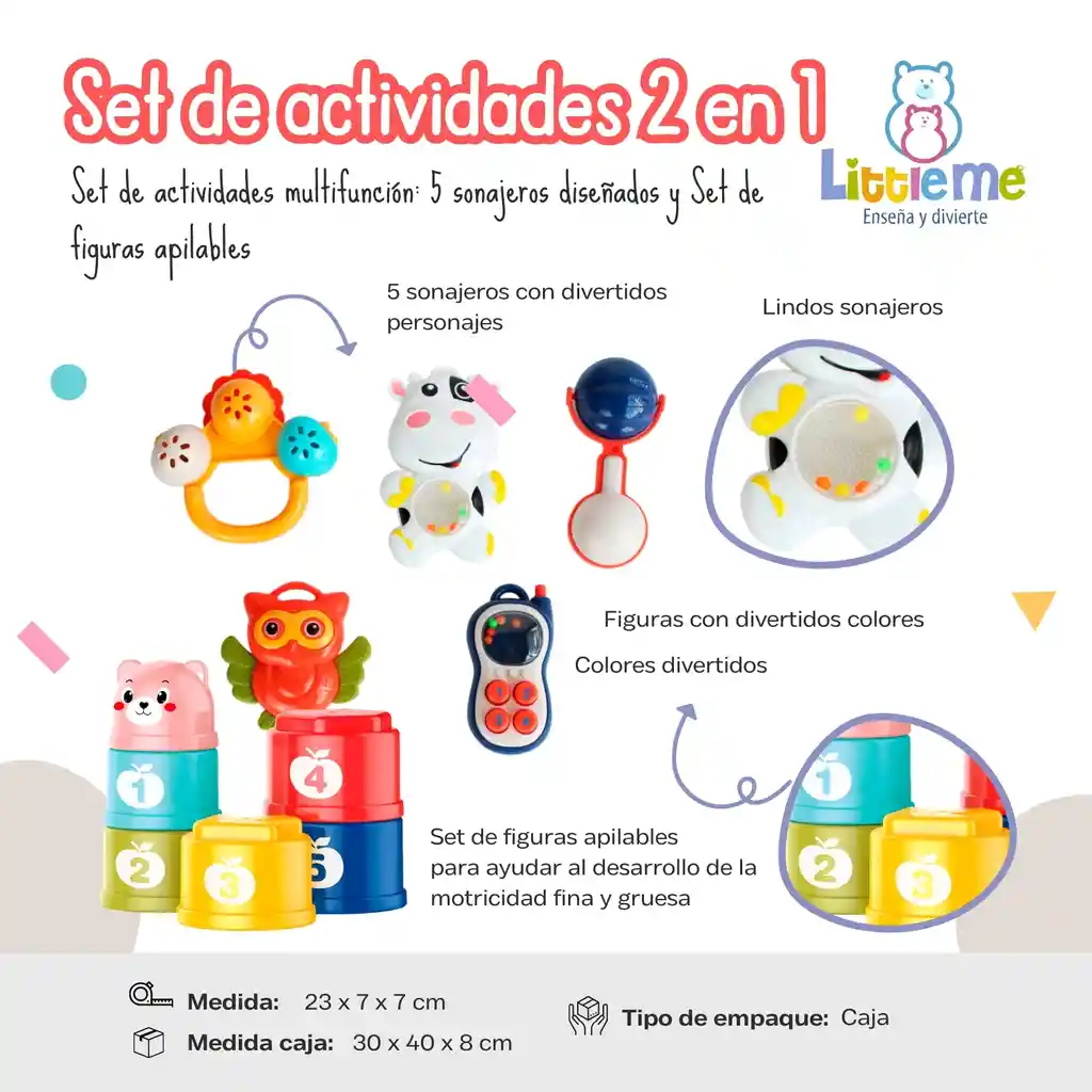 Set De Actividades 2 En 1 Little Me