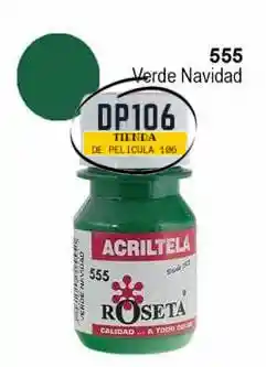 Acriltela Verde Navidad Roseta X 1 Und Acritela