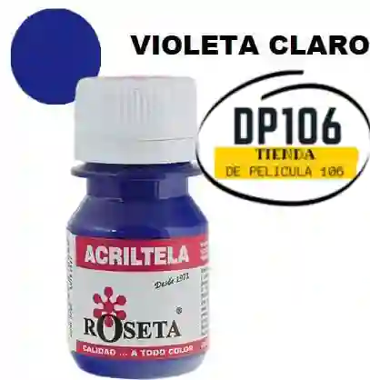 Acriltela Violeta Claro Roseta X 1 Und Acritela