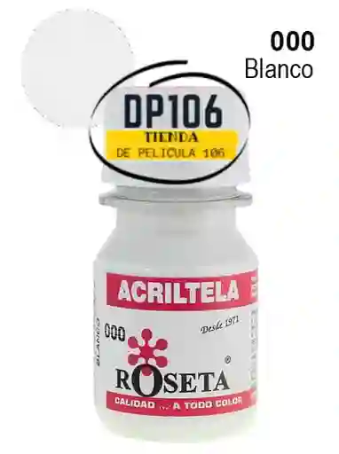 Acriltela Blanco Roseta X 1 Und Acritela