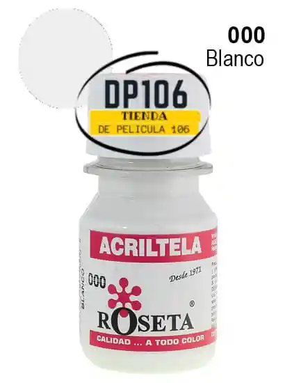 Acriltela Blanco Roseta X 1 Und Acritela