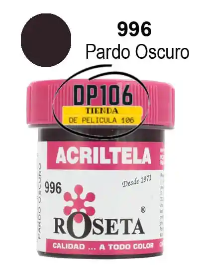 Acriltela Cafe / Pardo Oscuro Roseta X 1 Und Acritela