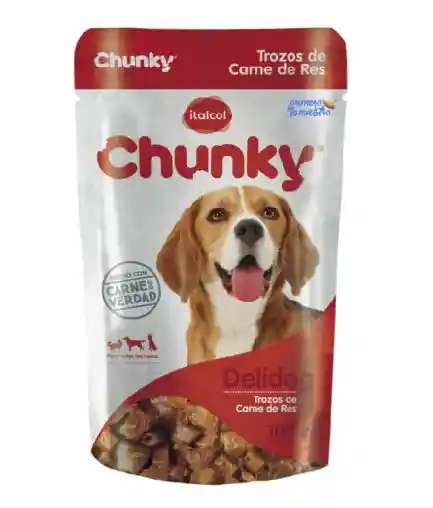 Pouche Chunky C. Trozos De Res 100gr