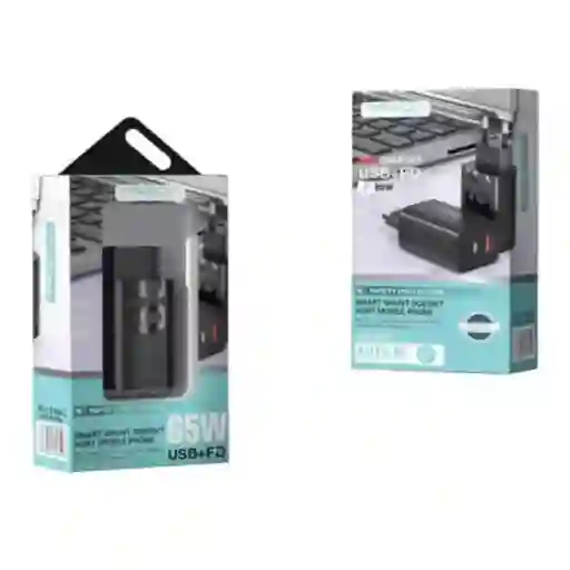 Cubo Cargador 65w Pd - Tipo C - Usb Treqa