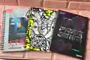 Cuaderno Argollado Cuadros Caballero Grande Pasta Dura Expresarte 80 Hojas