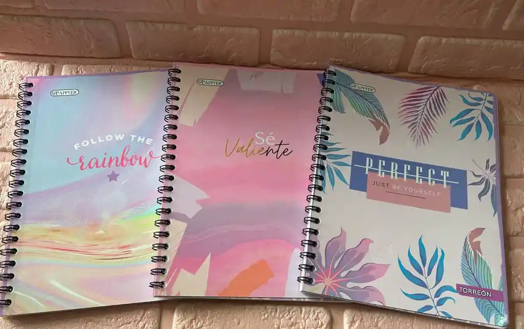 Cuaderno Argollado Dama Grande Economico Pappyer 80 Hojas