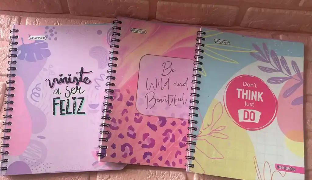 Cuaderno Argollado Dama Grande Economico Pappyer 80 Hojas