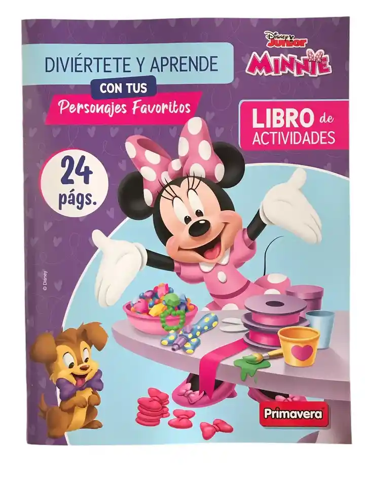 Libro De Actividades Y Colorear 24 Paginas Minnie Primavera72