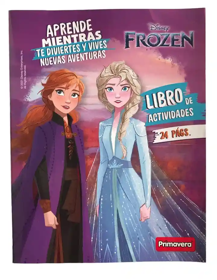 Libro De Actividades Y Colorear 24 Paginas Frozen Primavera