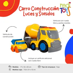 Carro Construccion Con Luces Y Sonidos