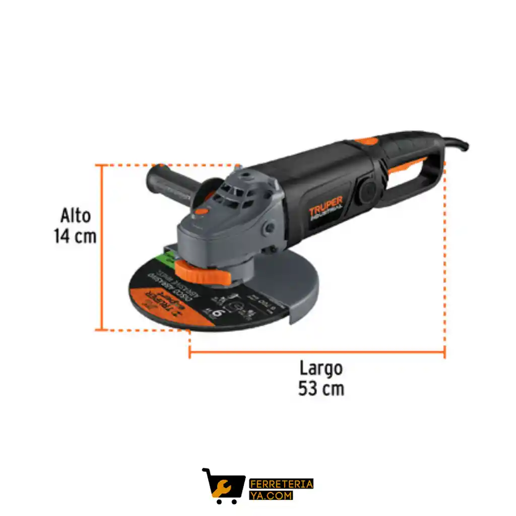 Pulidora Angular 9" 2100 W Industrial Truper-12482