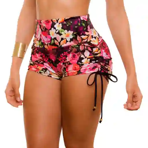 Panty Alto Vestido De Baño Cachetero Short Control Praie 0001. S 2xl 3xl