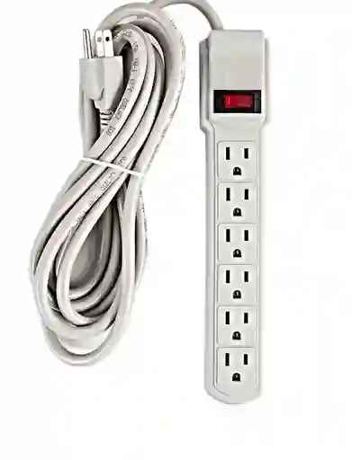 Multitoma Electrico 6 Entradas (5 Metros De Largo)