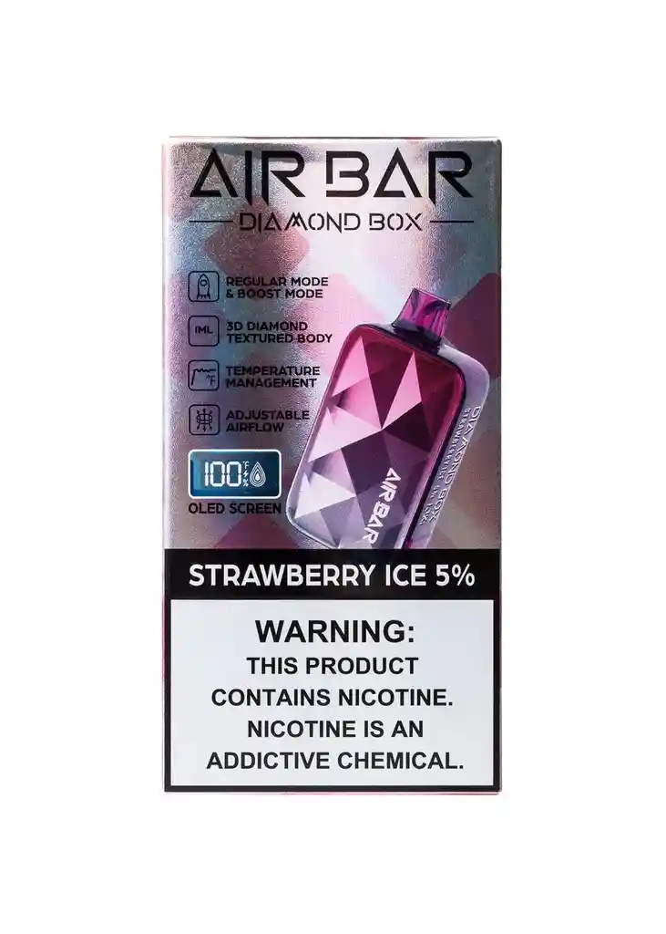 Air Bar Diamond Box 20.000, Strawberry Ice