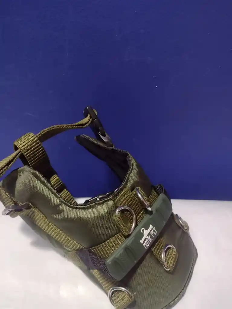 Arnes/ Pechera Para Perros Perseo Talla S Color Verde Militar