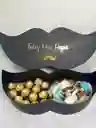 Caja Bigote Hombre Con Chocolates Ferrero Rocher Y Fresas Con Chocolate