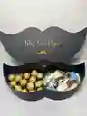 Caja Bigote Hombre Con Chocolates Ferrero Rocher Y Fresas Con Chocolate