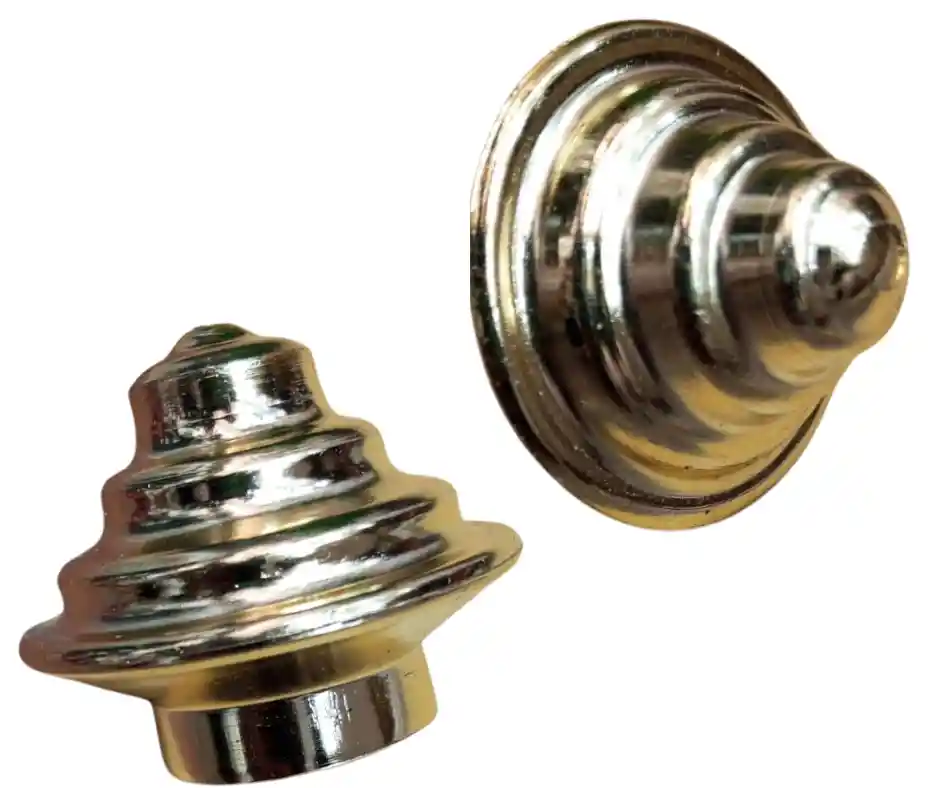 Terminal Tapon Tubo Cortina 3/4 Dorado