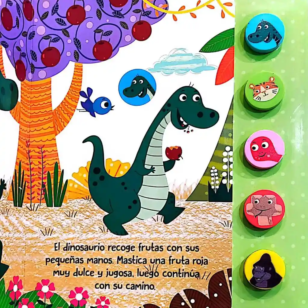 Libro Infantil Sonido Dinosaurio Hace Amigos Para Niños