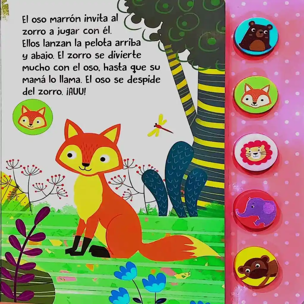 Libro Infantil Sonidos Oso Hace Amigos Para Niños Niñas