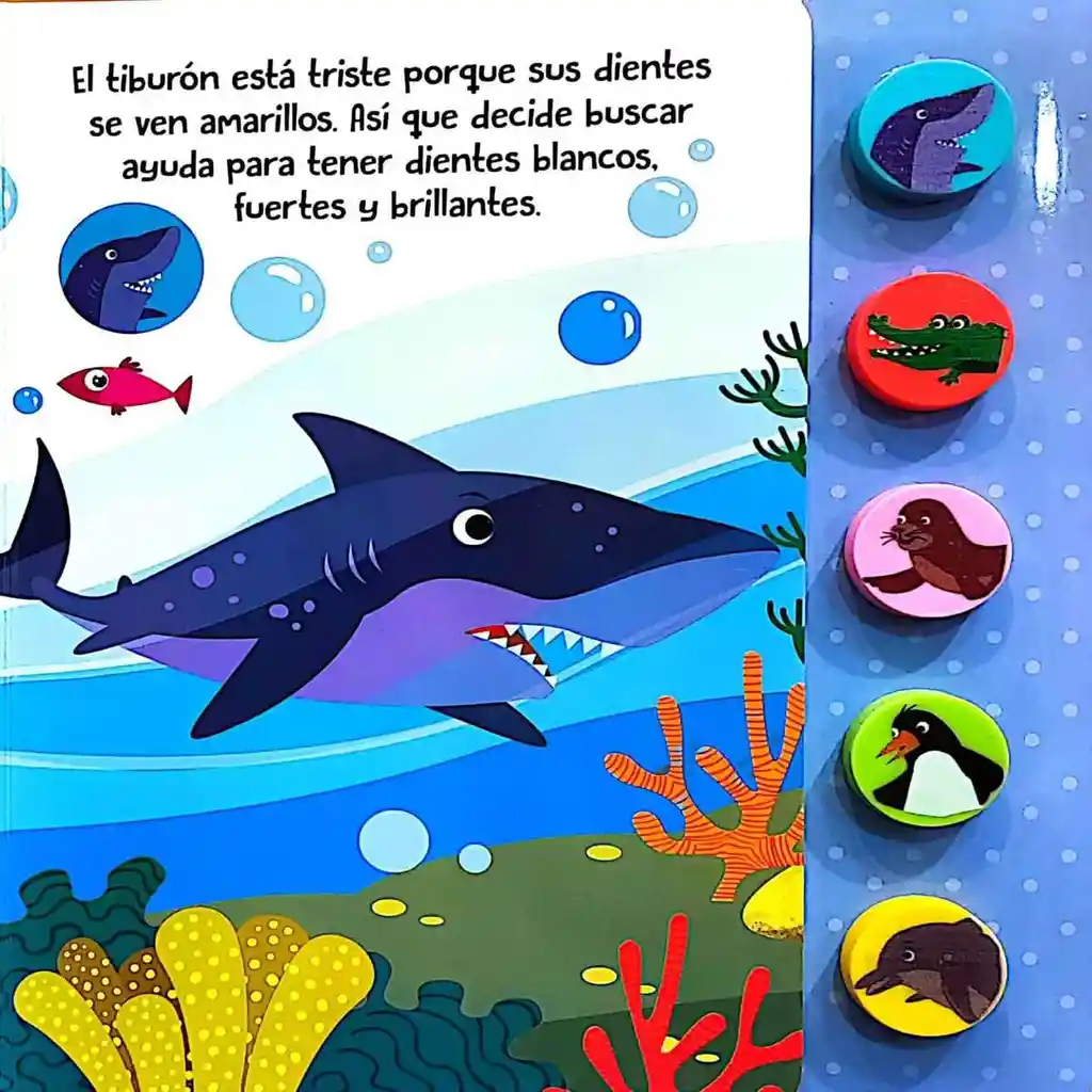 Libro Infantil Sonidos Tuburòn Hace Amigos Para Niños Niñas