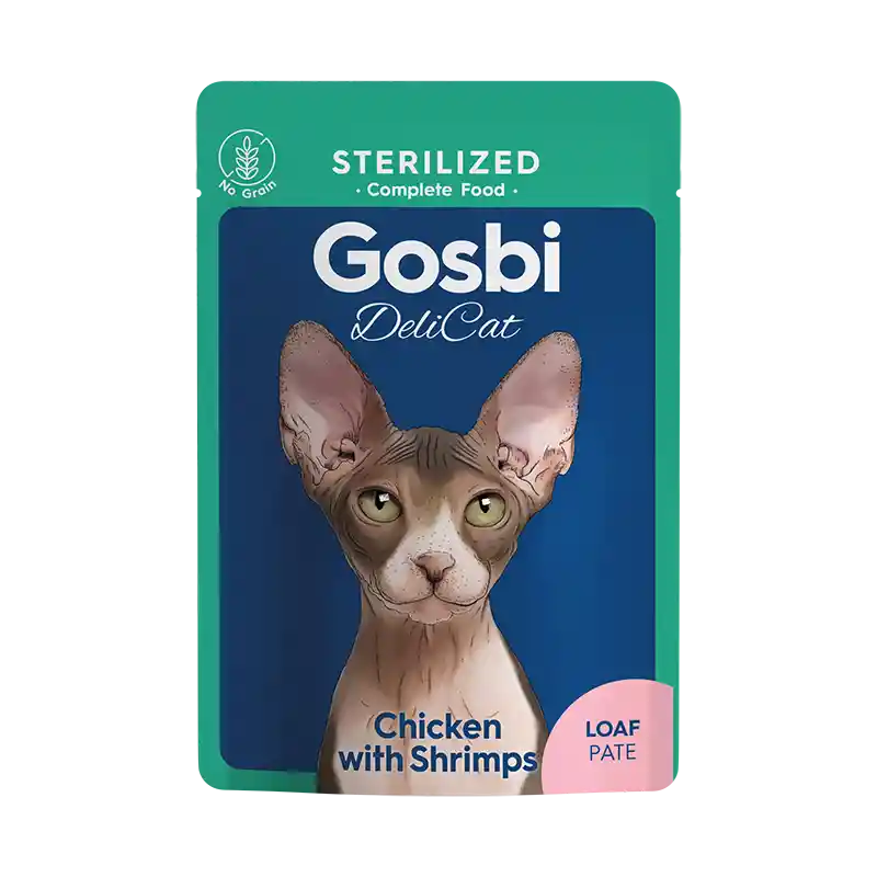 Gosbi Delicat Sterilized Chicken Shrimps 70 Gr