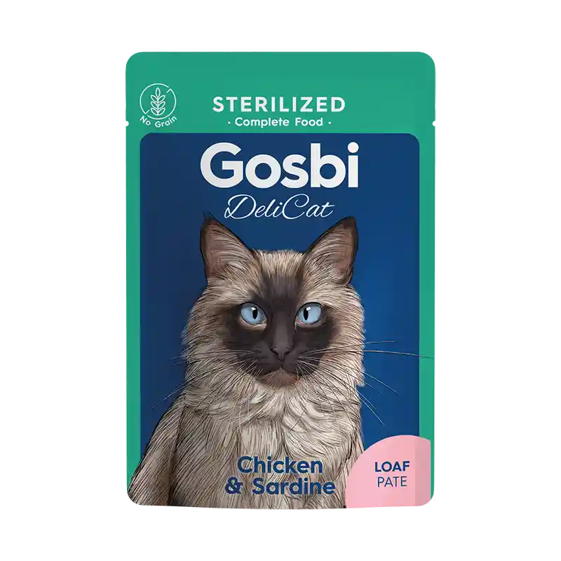 Gosbi Delicate Sterilized Chicken Sardine 70 Gr