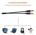 Cable Divisor De Audio Para Auriculares Con Micrófono 3.5mm
