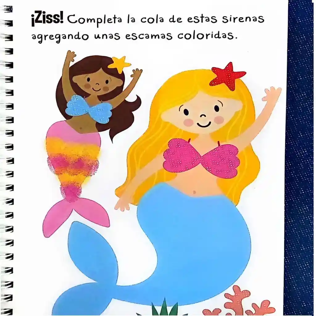 Libro Infantil Sensorial Bajo El Mar Pinta Con Huellas Niños