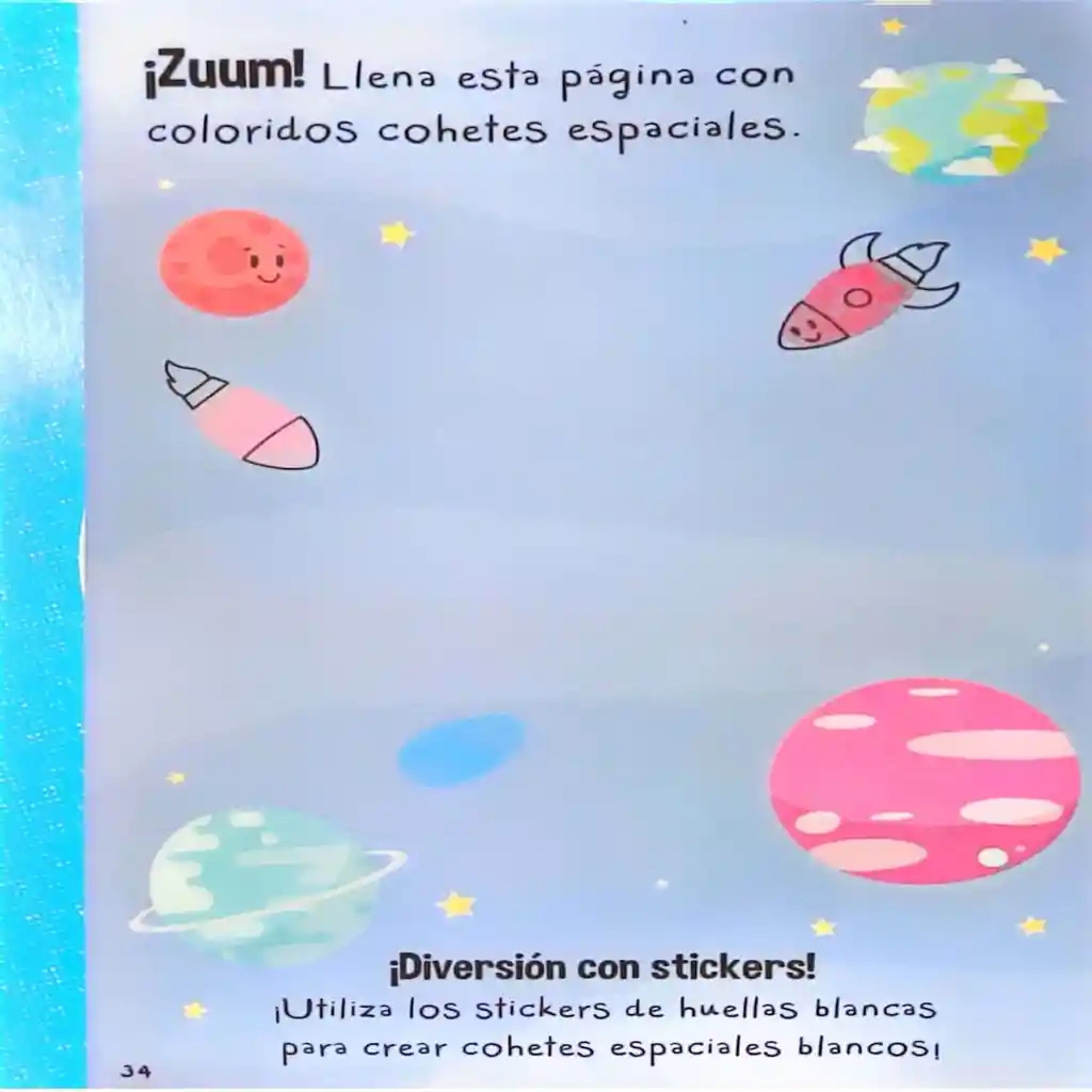 Libro Infantil Sensorial Transporte Pinta Con Huellas Niños