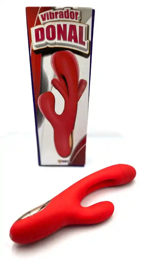 Vibrador Donal Doble Estimulación Punto G Y Clitoris Recargable