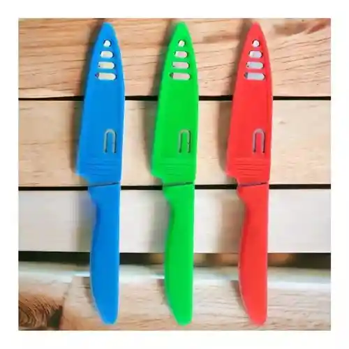 Cuchillos De Cocina Set X3 Con Estuche Protector