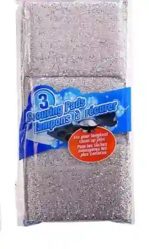 Paquete X 3 De Esponjilla Metalica Para Limpieza