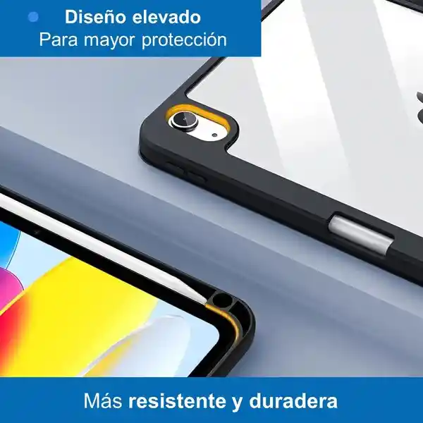 Case Smart Con Espacio Lápiz Ipad Linkon 10.9" Negro (ipad 10th)